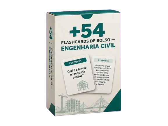 Bônus 1, Flashcards de Bolso de Engenharia Civil